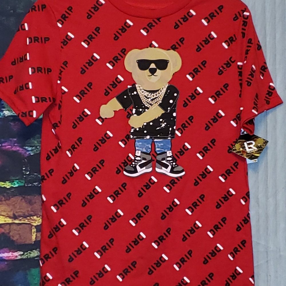 Brand New red "LR SCOOP" short sleeve T-Shirt